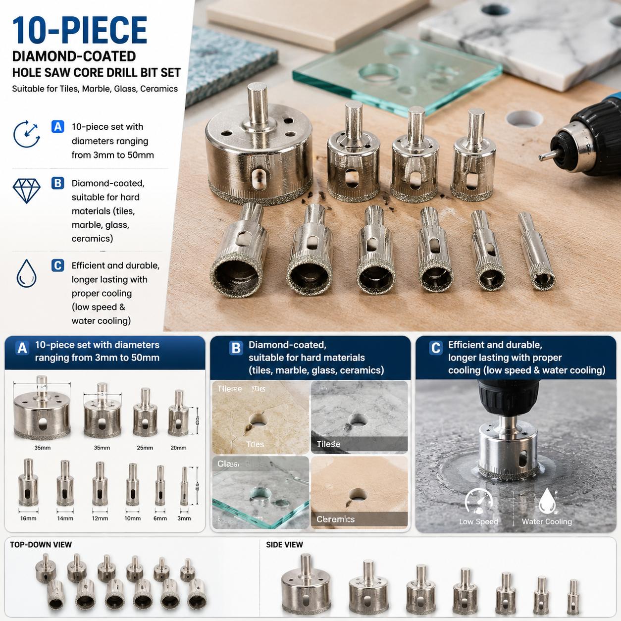 Juego de brocas con revestimie - Home Improvement Retailers reseña y precio