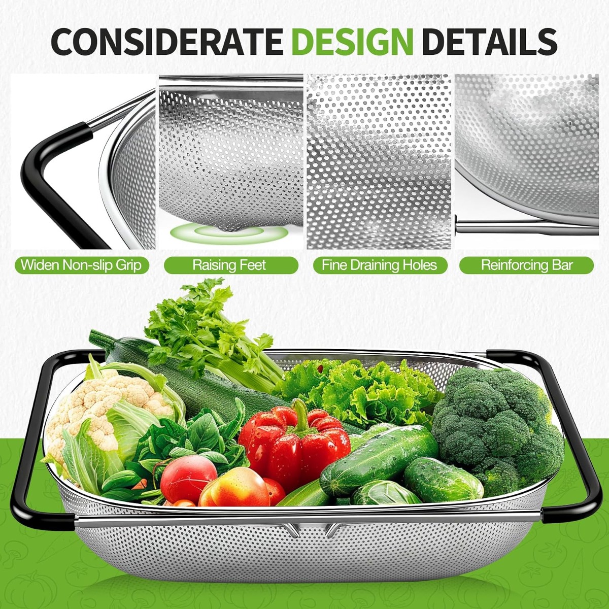Colador de fregadero, cesta co - Sink Drain Strainer reseña y precio