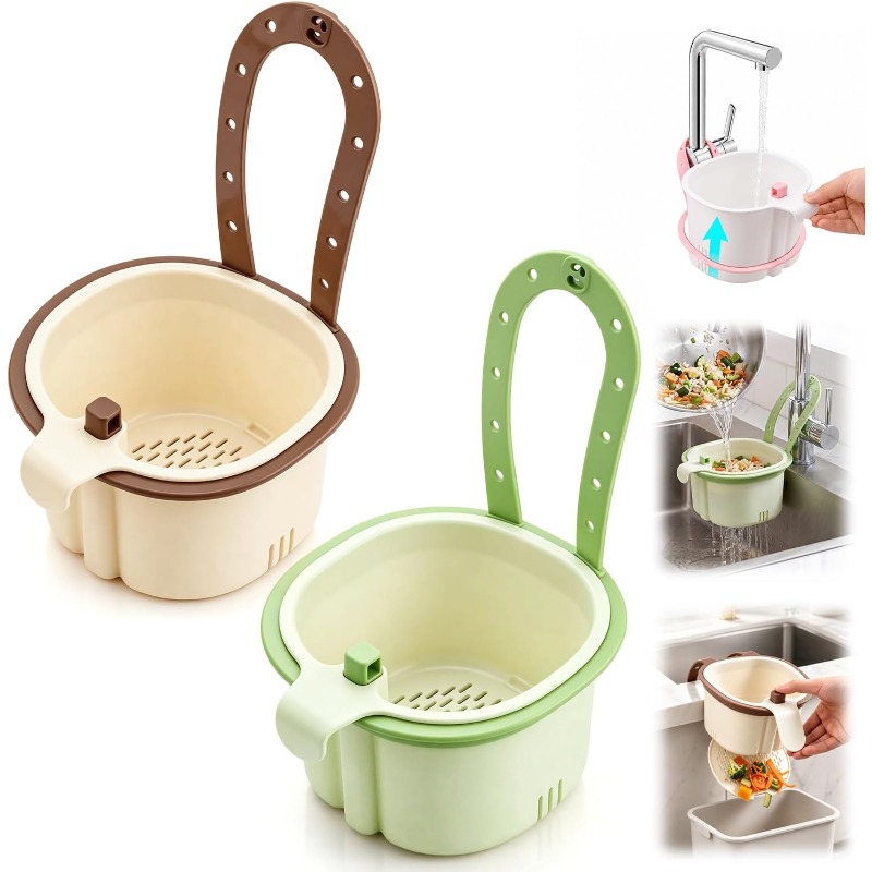 2 unidades, cesta colgante par - Sink Drain Strainer reseña y precio