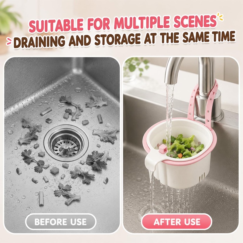 2 unidades, cesta colgante par - Sink Drain Strainer reseña y precio